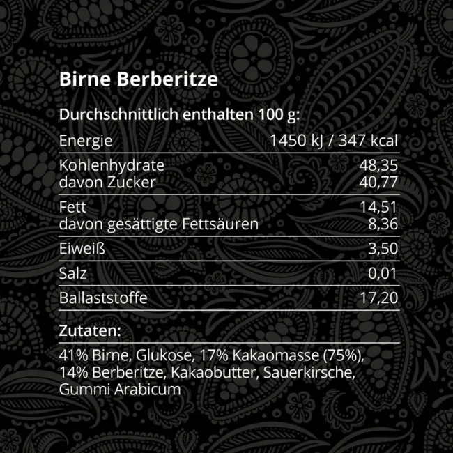 Takamanda Kakao Birne-Berberitze Pearls 60 g